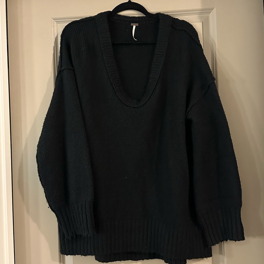 Free People Black Sweater